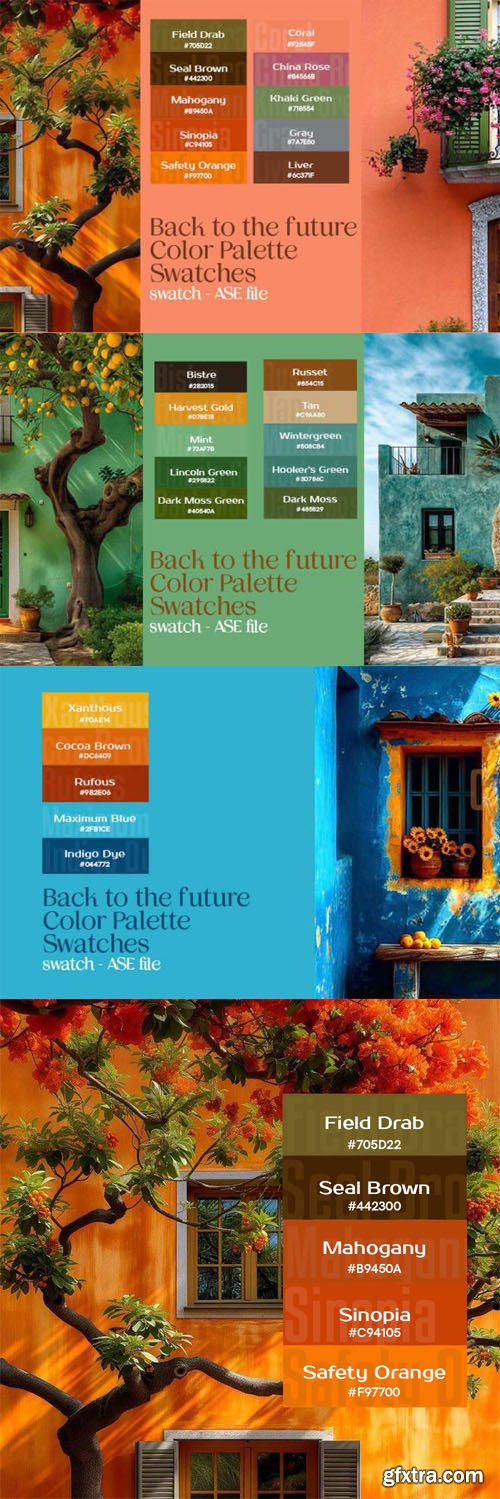 Back To The Future - Color Palette Swatches for Photoshop