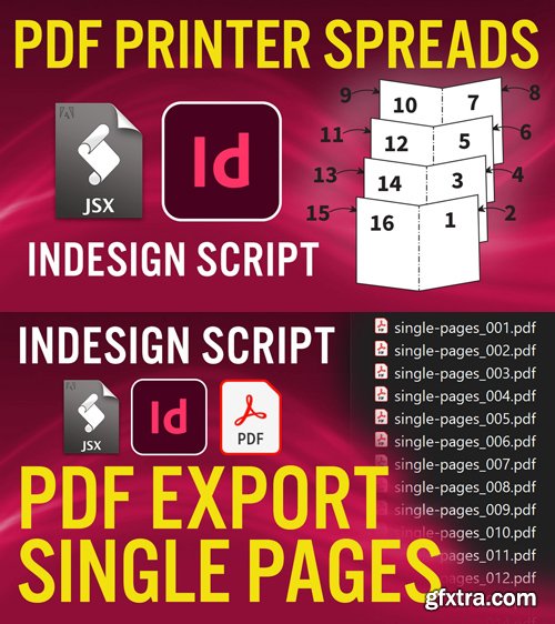 PDF Printer Spreads & Export Single Pages - InDesign Scripts