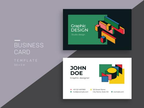 Graphic Design Business Card Layout