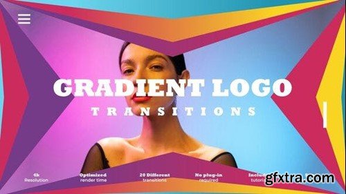 Videohive Gradient Logo Transitions 52270677