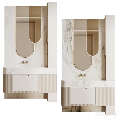 Bathroom furniture beige