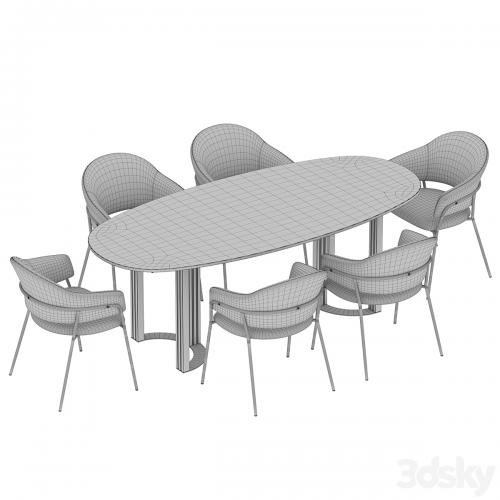 Hudkoff Lord table Gloria chair