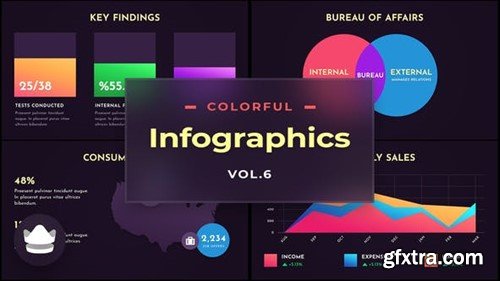 Videohive Colorful Infographics Vol.6 - After-Effects Template 52246497