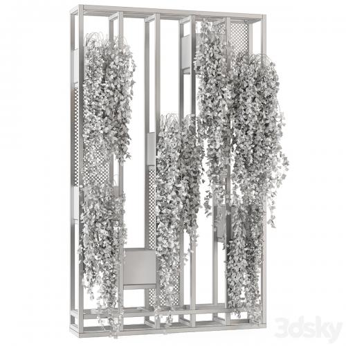 Indoor Hanging Plants in Metal Stand - Set 848