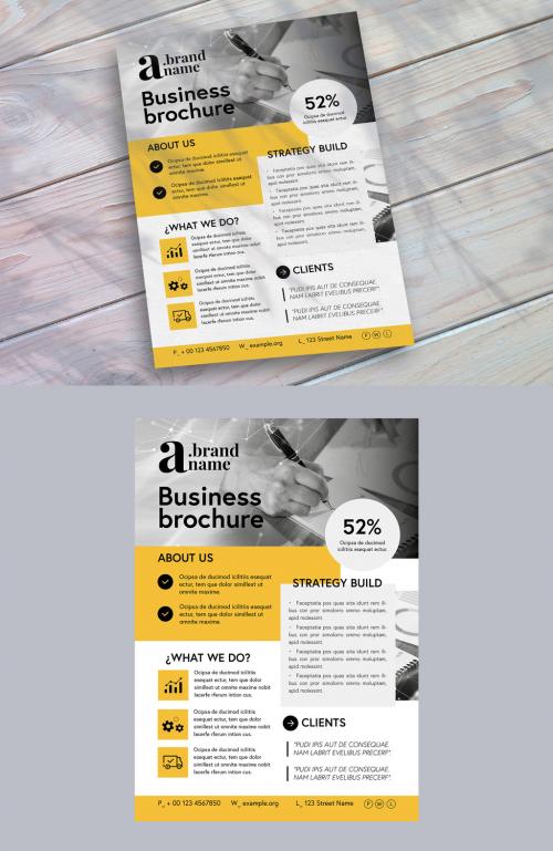 Corporate Flyer with Accent Layout