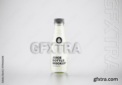 Glass Juice Bottle Mockup 779653298