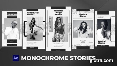 Videohive Monochrome Stories for After Effects 52264292