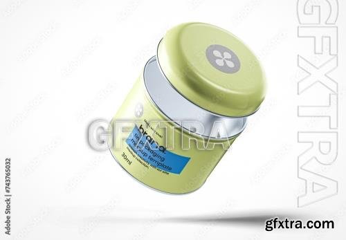 Small Empty Floating Tin Container Mockup 743765032