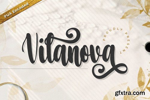 Vilanova Swash Calligraphy font AVPFB8V