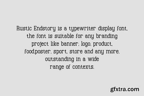 Rustic Endstory - Typewriter Font Duo GWPNG3H