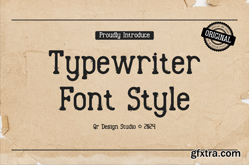 Rustic Endstory - Typewriter Font Duo GWPNG3H