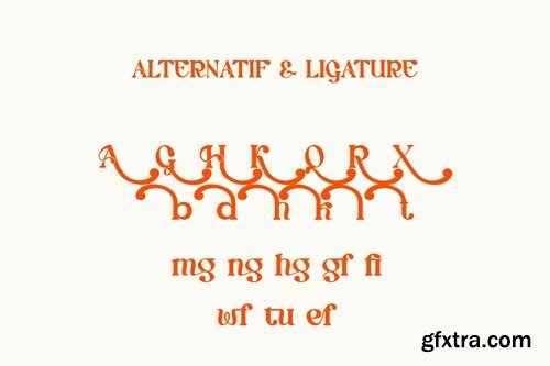 Xtufib - elegant vintage serif font WHYM3MF