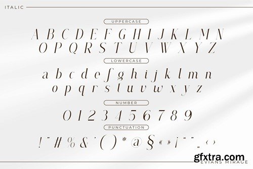 Evians Mirage Serif Font LTZMR5U