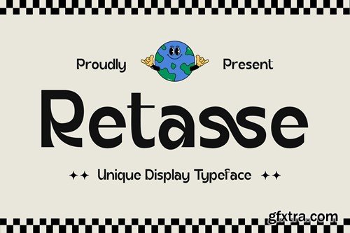 Retasse - Unique Display Typeface PFATQQR