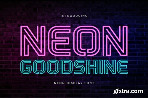 Neon Goodshine - Neon Display Font K4QUAPS