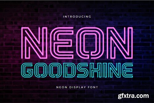 Neon Goodshine - Neon Display Font K4QUAPS Neon Goodshine - Neon Display Font K4QUAPS