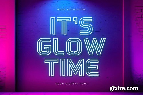 Neon Goodshine - Neon Display Font K4QUAPS Neon Goodshine - Neon Display Font K4QUAPS