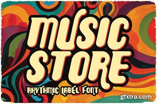 Music Store Retro Rounded Font X88STQE