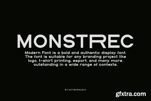 Monstrec - Sans Serif Typeface QER24X9