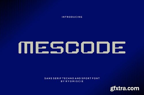 Mescode - Sans Serif Techno And Sport Font QPKJVP3 Mescode - Sans Serif Techno And Sport Font QPKJVP3
