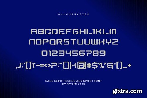 Mescode - Sans Serif Techno And Sport Font QPKJVP3