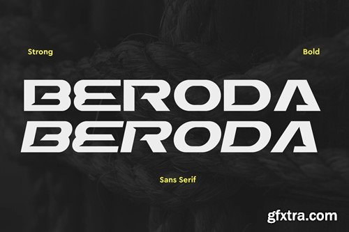 Beroda Strong Sans Serif Font DR3WQAL