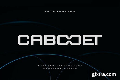 Cabooet - Sans Serif Techno Font YESGK78