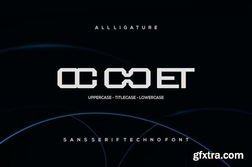 Cabooet - Sans Serif Techno Font YESGK78