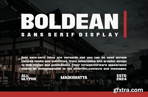 Boldean - Sans Serif Display YXFWJ3V