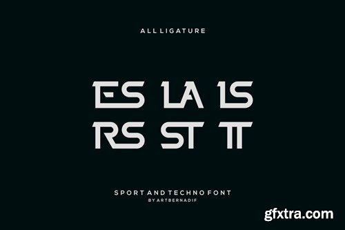 Best Design - Sport And Techno Font AP98U3Z