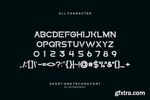 Best Design - Sport And Techno Font AP98U3Z