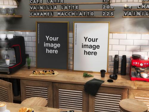 Coffee Place Poster Mockup