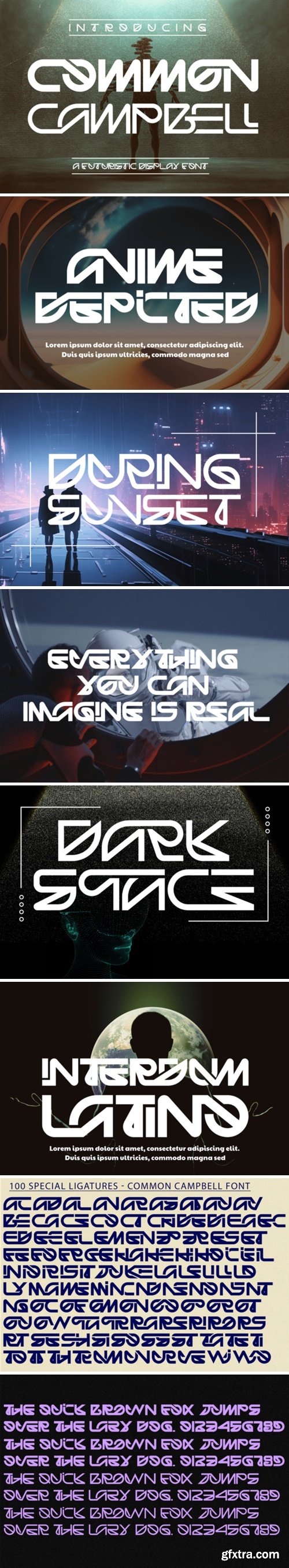 Common Campbell Font