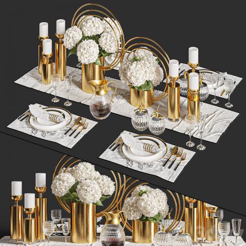 Dinner Table Set 01