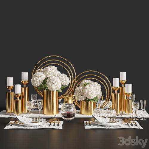 Dinner Table Set 01