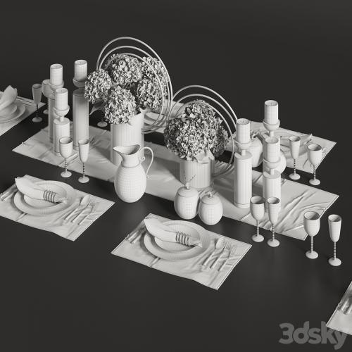 Dinner Table Set 01