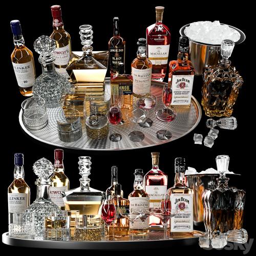 WHISKEY AND DECANTER SET NO4
