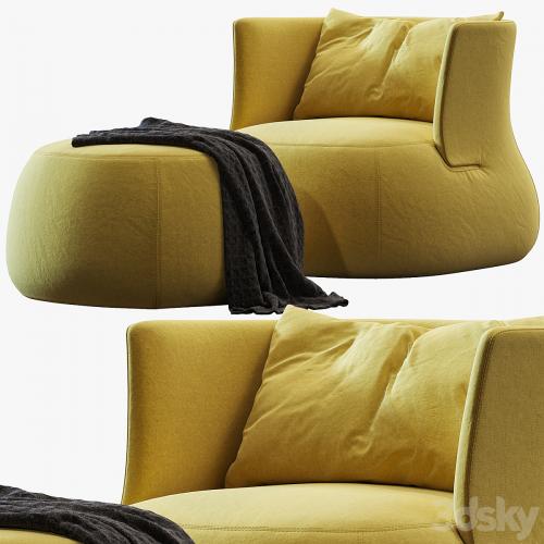 Fat-sofa armchair by B&b Italia
