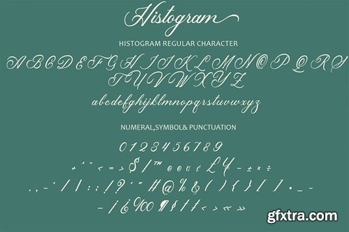 Histogram Script Font N6ECJJR