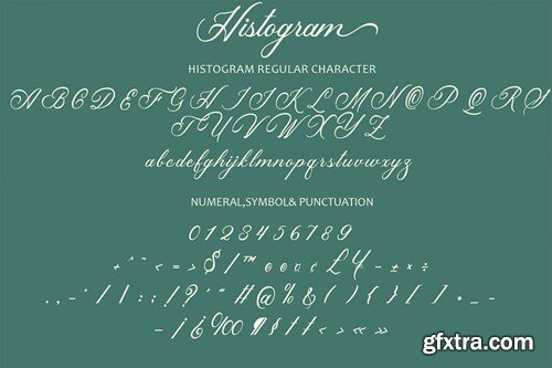 Histogram Script Font N6ECJJR Histogram Script Font N6ECJJR