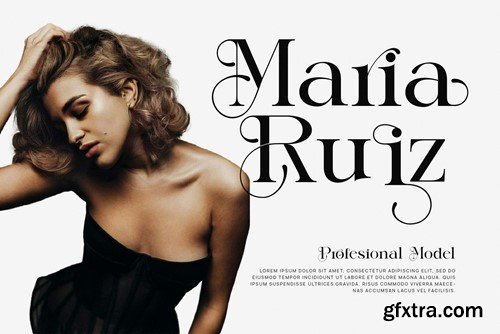 Mastin Elegant Serif Font Typeface Z6985UE