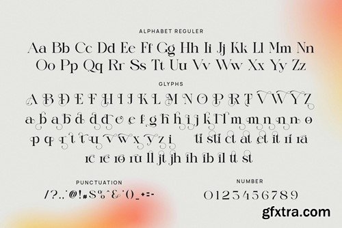Mastin Elegant Serif Font Typeface Z6985UE