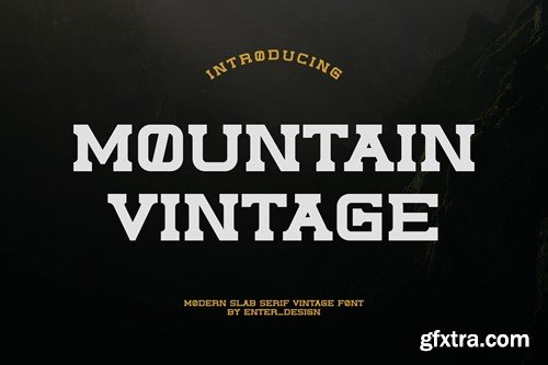 Mountain Vintage Font KNYUNW6 Mountain Vintage Font KNYUNW6