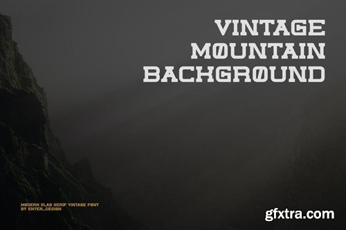 Mountain Vintage Font KNYUNW6