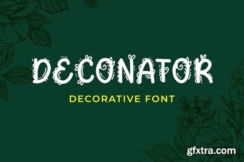 Deconator - Decorative Font FLRKP8Y