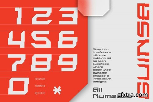 Guinsa – Futuristic Font HC9HHE2