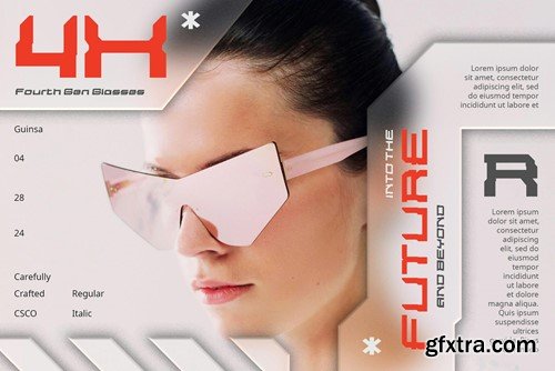 Guinsa – Futuristic Font HC9HHE2