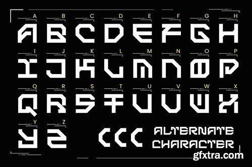 Cypher - Futuristic Font YAEXMKL
