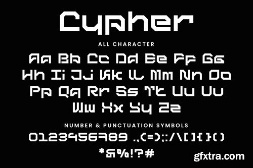 Cypher - Futuristic Font YAEXMKL