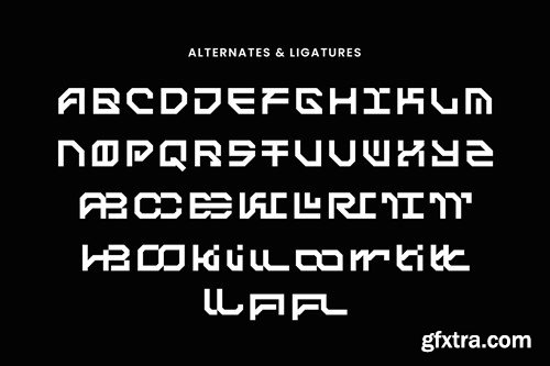 Cypher - Futuristic Font YAEXMKL